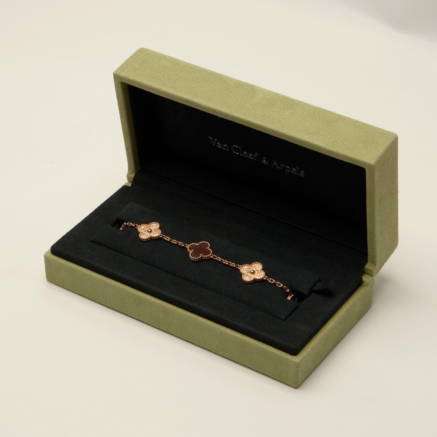 Bracelet Vintage Alhambra 5 motifs Bois d'amourette Letterwood LIMITED EDITION