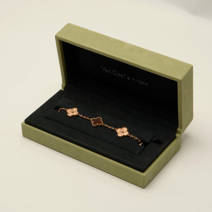 Bracelet Vintage Alhambra 5 motifs Bois d'amourette Letterwood LIMITED EDITION