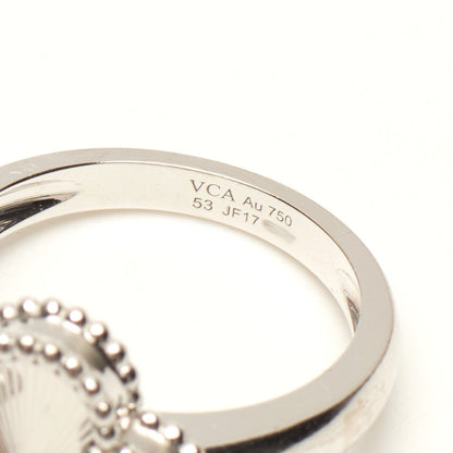 Bague Van Cleef & Arpels Vintage Alhambra Guilloché en or blanc